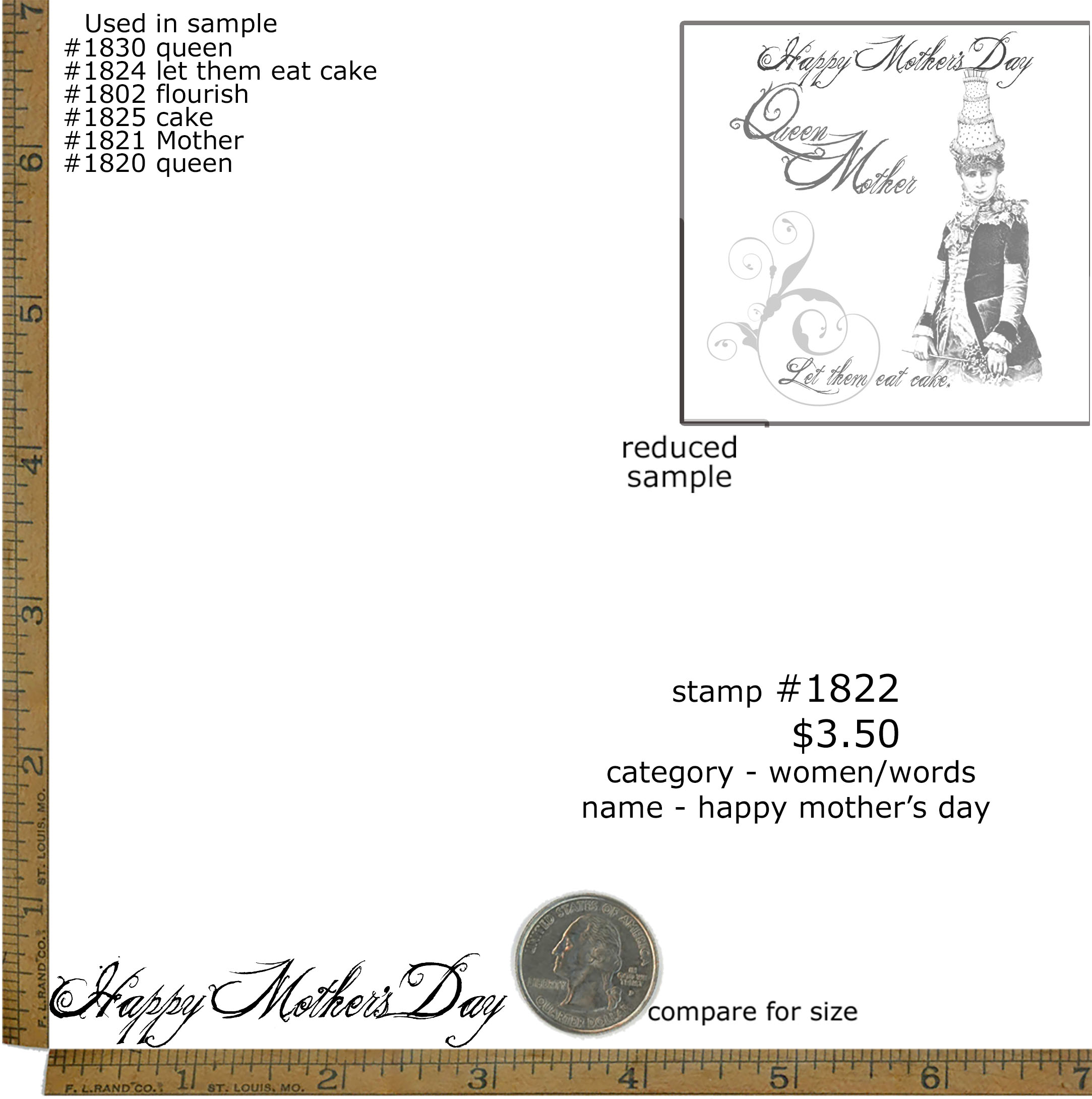 #1822 - Happy Mother's Day - Women/Words